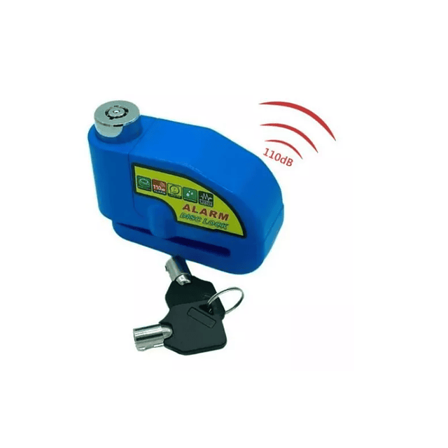 Candado Freno Disco Moto Bici Alarma Bloqueo Antirrobo Alarm