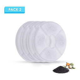 Pack 2 Filtros Fuente Agua Para Gatos 1,5litros