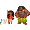 Disney Princess - Set Pequeña Moana Y Maui - 4 Personajes