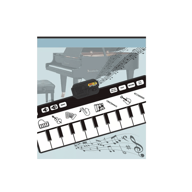 Alfombra Piano Musical Electrónica Para Bebé Tacto Con Pie