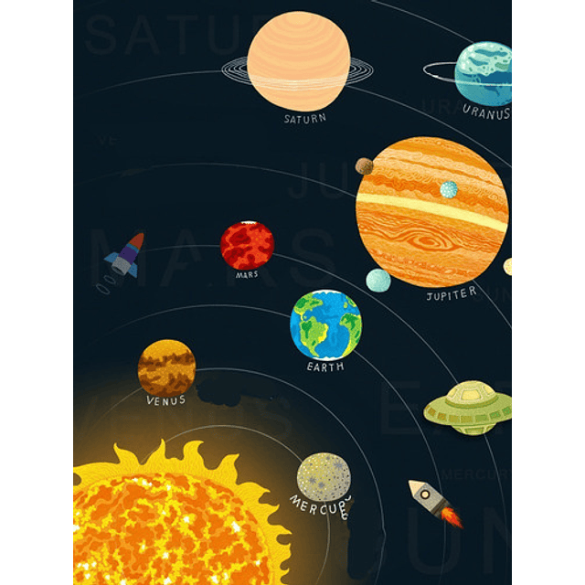 Puzzle Viajando Por El Espacio - Mideer - Rompecabezas