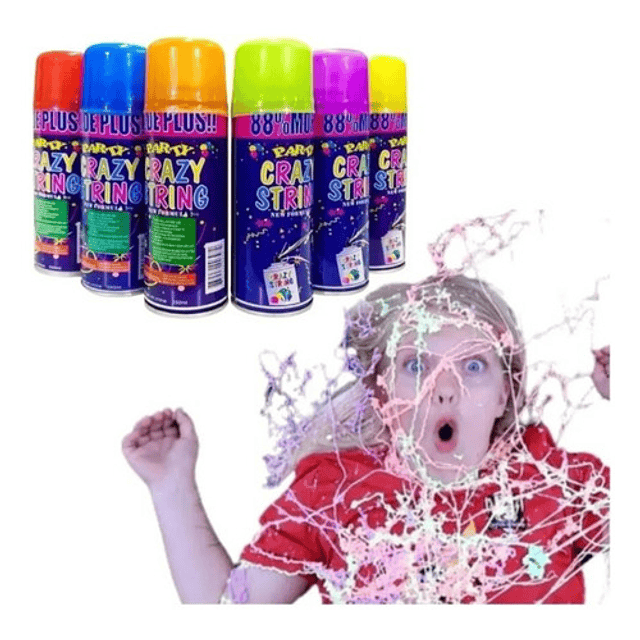 Pack 6 Spray Espuma Artificial Cotillo Año Nuevo Fiesta