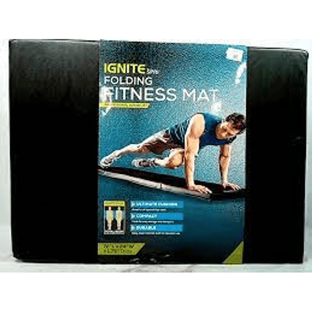 ignite folding fitness mat colchoneta plegable 