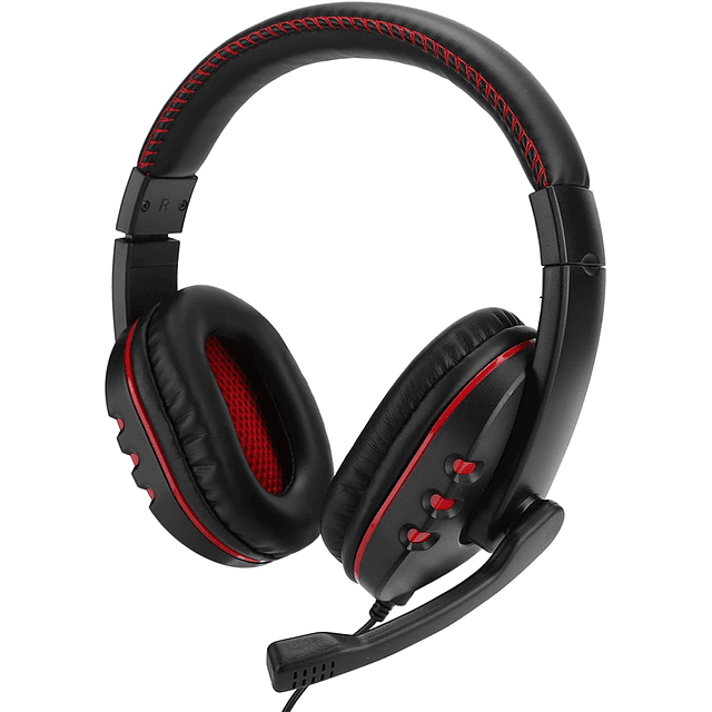 Audífonos Gamer Micrófono Gaming Headset Rojo