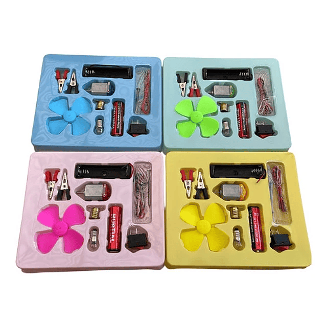 Kit Electrónico Escolar Iluminación Pilas