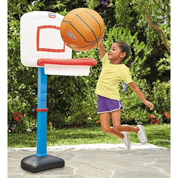 Tablero Basket Little Tikes Ajustable + Pelota Gigante