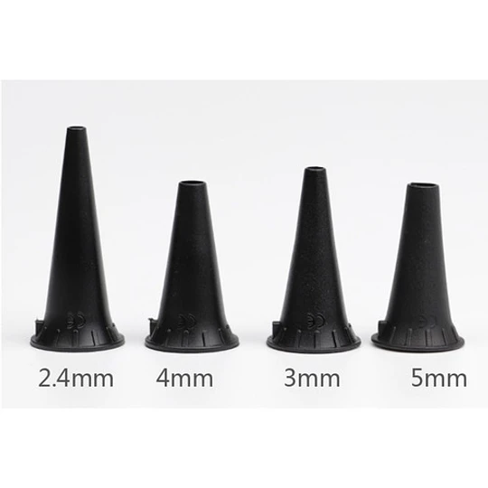 Otoscopio De Bolsillo Con LED Brillante - Color Negro, Ideal Para Diagnóstico Médico De Emergencia