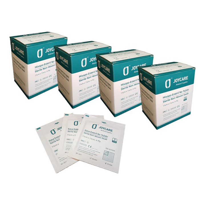 Gasa Estéril 7,5x7,5 - Pack 200 Unidades Selladas - Ekipomed 1