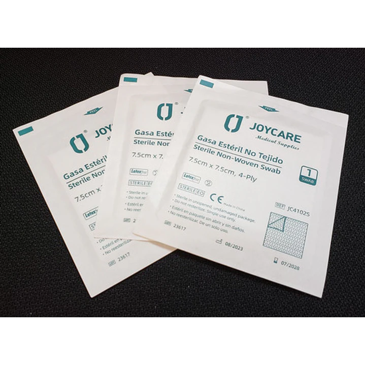 Gasa Estéril 7,5x7,5 - Pack 200 Unidades Selladas - Ekipomed 3