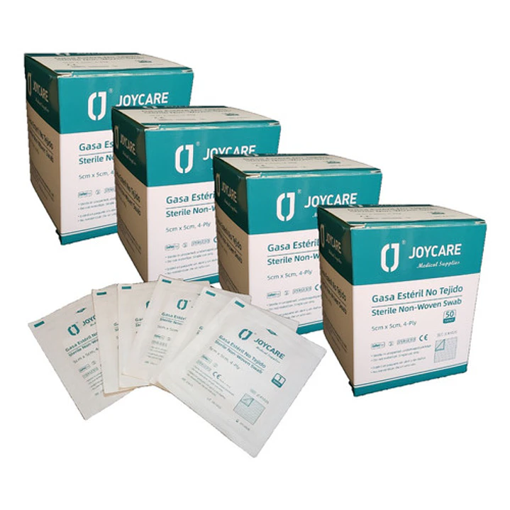 Gasa Estéril 5x5 Cm - Pack 200 Unidades Selladas - Ekipomed 1