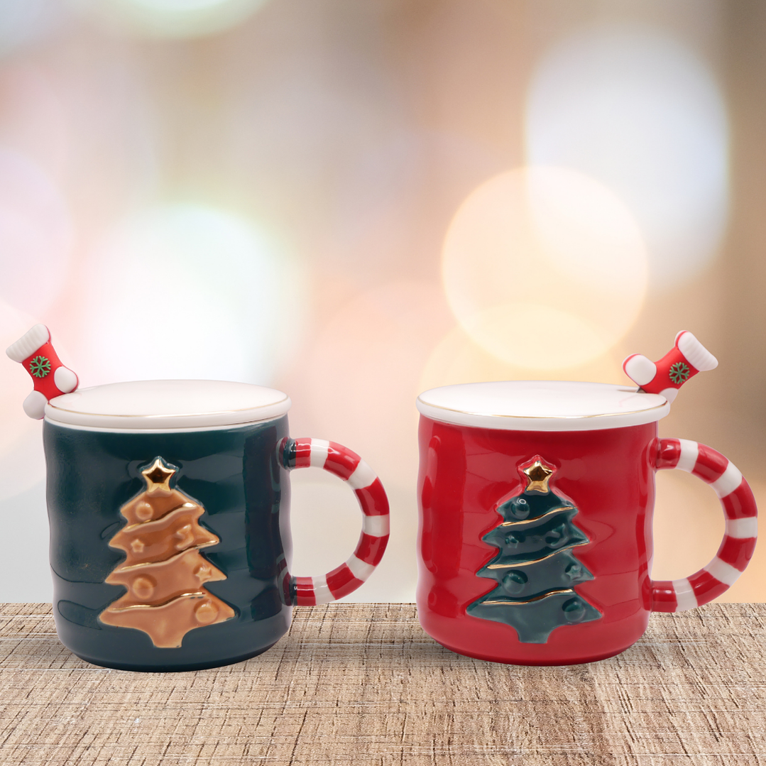 Pack Dúo Navideño – Tazones con Tapa y Cuchara 2