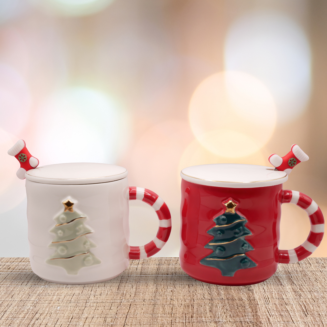 Pack Dúo Navideño – Tazones con Tapa y Cuchara 3