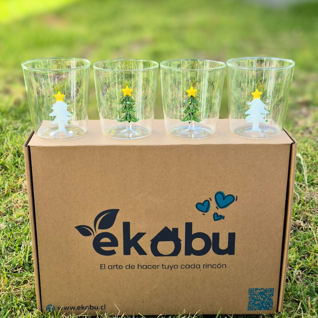 Pack 4 Vasos Navideños 1