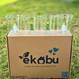 Pack 4 Vasos Navideños