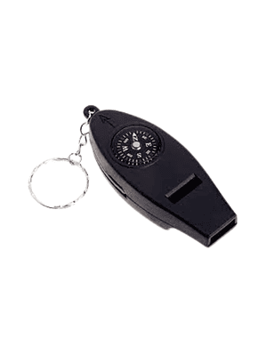 Silbato + Brujula + Termómetro + Lupa + Llavero