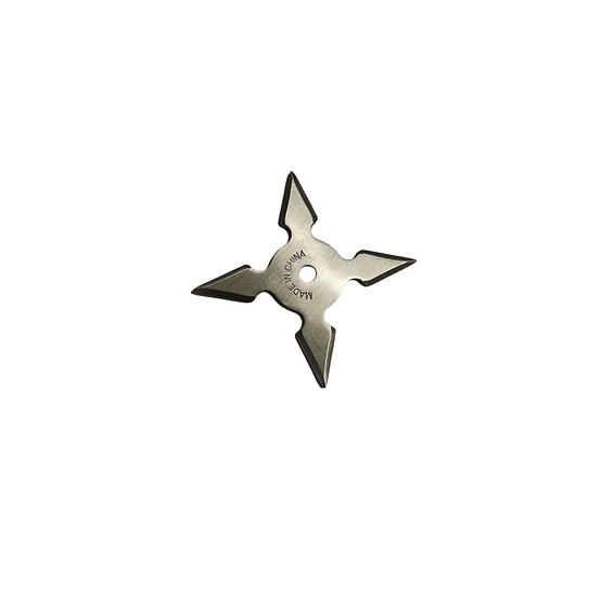 Shuriken 4 Puntas Black Ninja Con Funda Steel 10 Centimetros﻿ 2