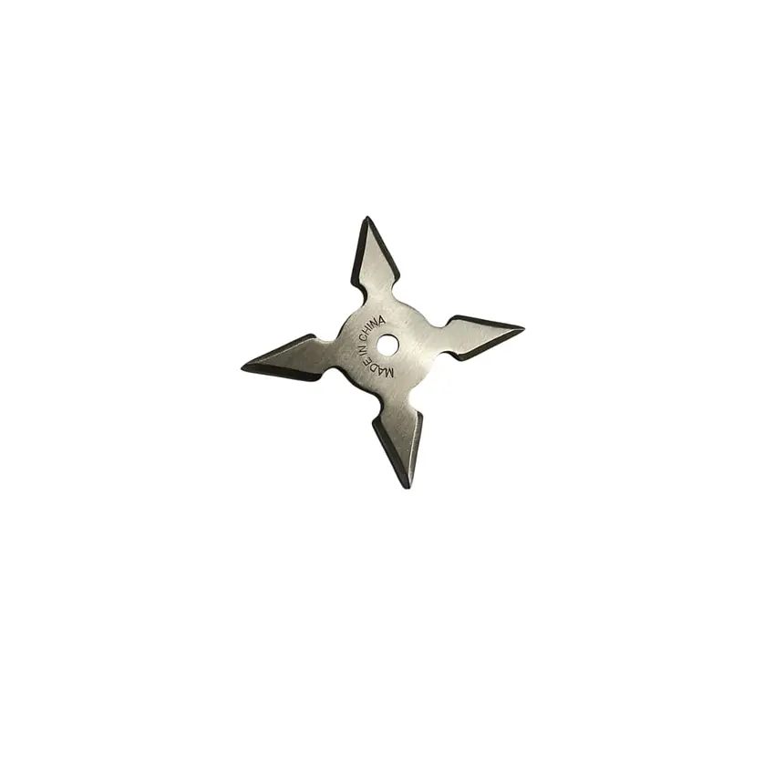 Shuriken 4 Puntas Black Ninja Con Funda Steel 10 Centimetros﻿ 2