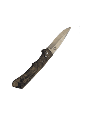 Cuchillo Navaja Cortapluma Accion Automatica Camuflaje