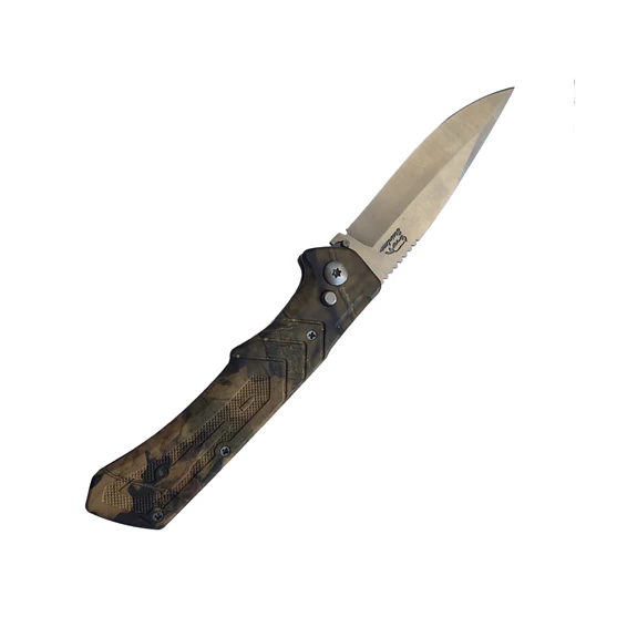 Cuchillo Navaja Cortapluma Accion Automatica Camuflaje 1