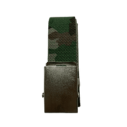  Cinturón Militar Lona Nailon Hebilla Metalizada Camuflajeado 1m