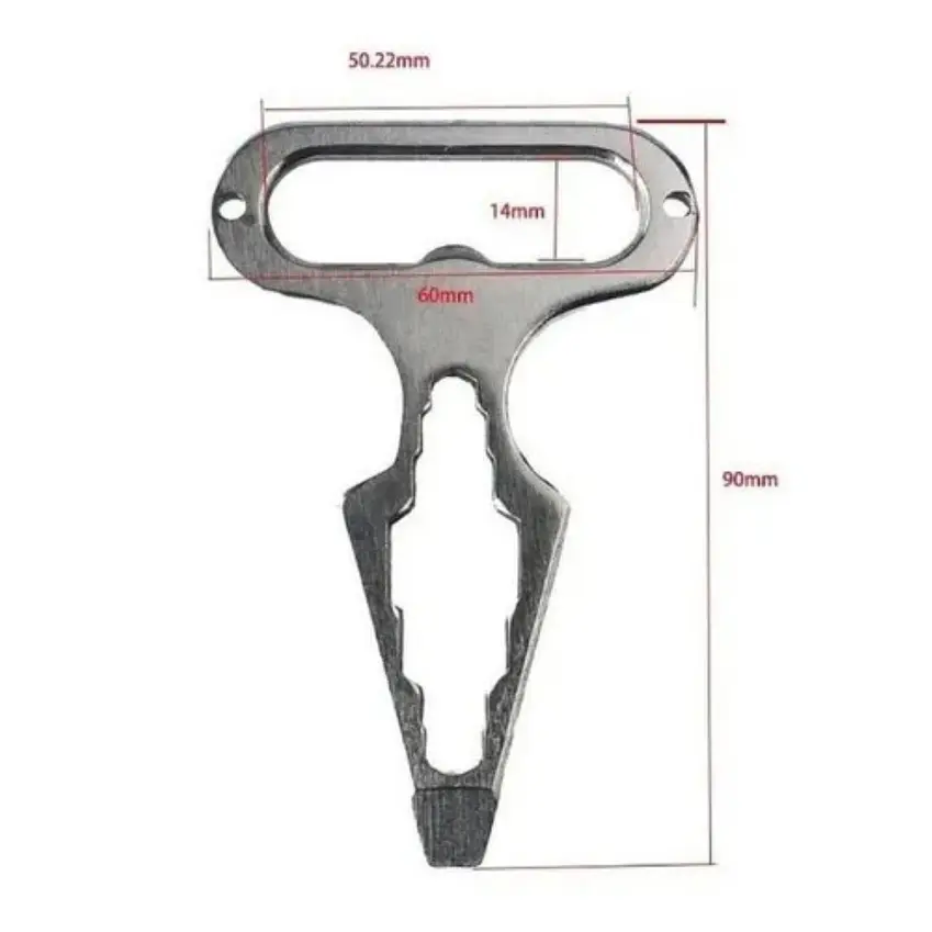 Llavero Hexagonal Supervivencia Edc  Defensa Personal De Punta  3