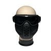 Mascara Lente Airsoft Black Paintball Tactica Militar