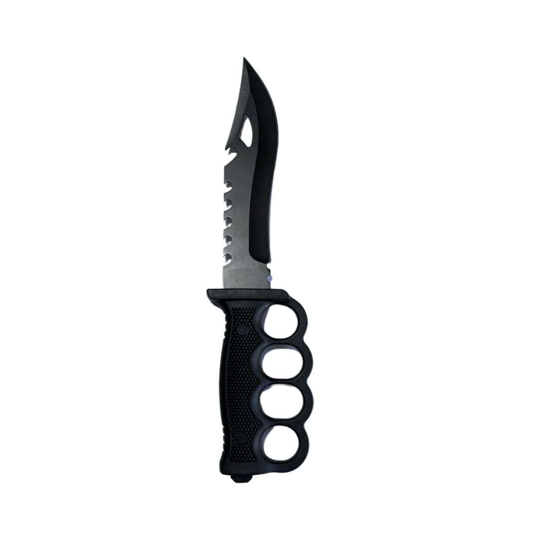 Cuchillo Tactico Manopla Pedernal Super Black Ultra Liviano