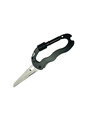 Cuchillo Mosqueton Cortapluma Trekking