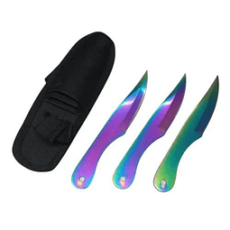 Set Cuchillos Lanzamiento Multicolor
