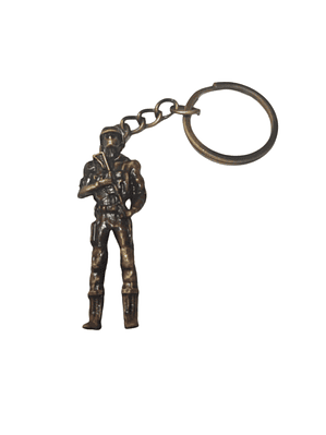 LLavero Metalico Forma Soldado Militar Ejercito Mod 2