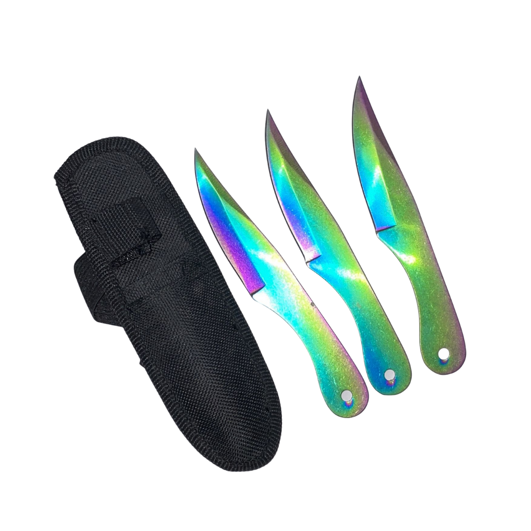 Set Cuchillos Lanzamiento Multicolor