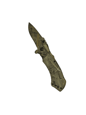 Navaja Cuchillo Corta Pluma Camuflaje Seguro Acción