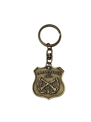 LLavero Metalico Forma Escudo Grande - Ejercito Carabineros de Chile