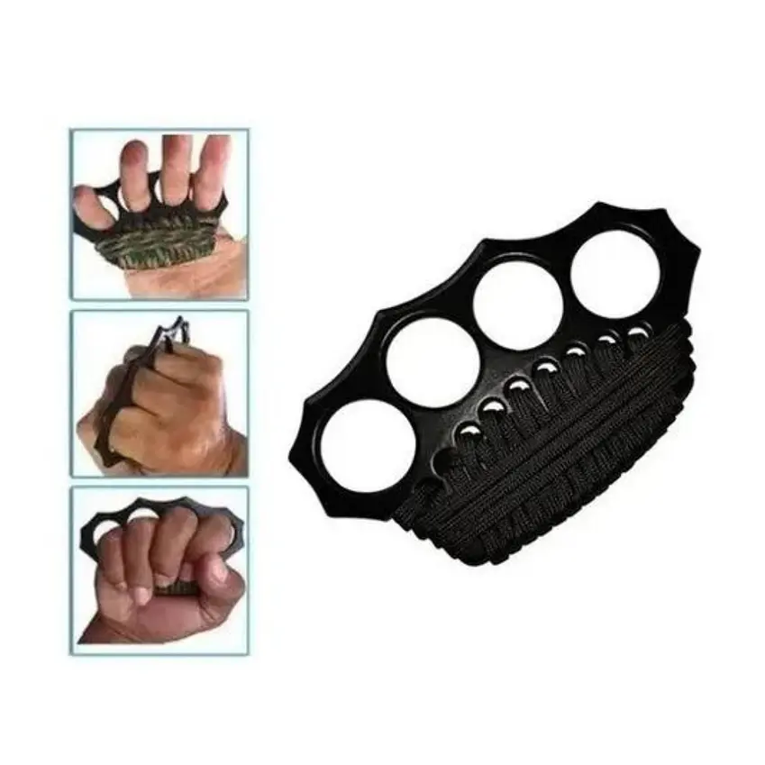 Manopla Acero Defensa Persona + Cuerda Paracord 8