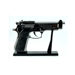 Encendedor Pistola Prietto Beretta Metal Incluye Soporte.