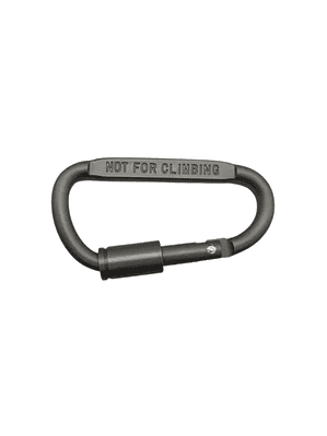 Mosqueton Tipo D Seguro 7mm Camping Aluminio Reforzado