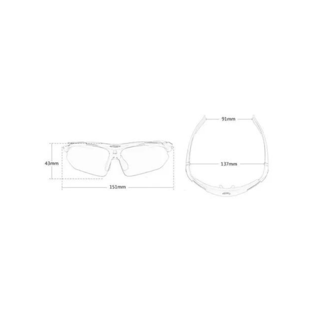 Lentes Polarizados Tacticos 5 Micas Shield