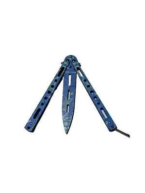 SIN STOCK Cuchillo Navaja Mariposa Cuchillo - Practica Sin Filo