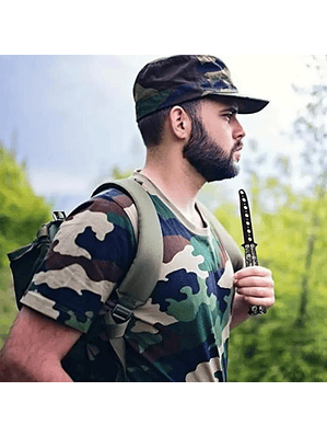 Cuchillo Navaja Mariposa Cuchillo - Practica Sin Filo