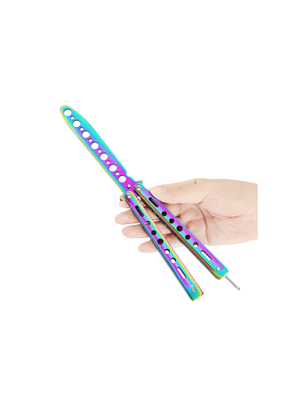 Cuchillo Navaja Mariposa Cuchillo - Practica Sin Filo