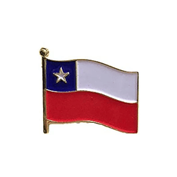 Piocha Pin Bandera Chilena Metálica Botón Chile