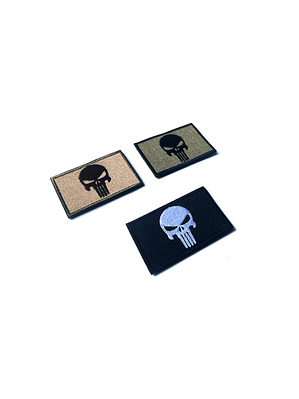 Parche Uniforme Tactico Bandera Punisher Chile
