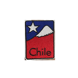 Parche Uniforme Bandera Chile  Cordillera Sin Velcro