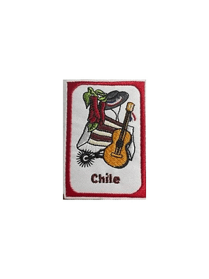 Parche Uniforme Fiestas Patrias Borde Rojo