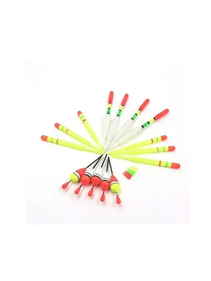 Pesca Flotador Pesca Bobbers Plástico Pack 15 Piezas
