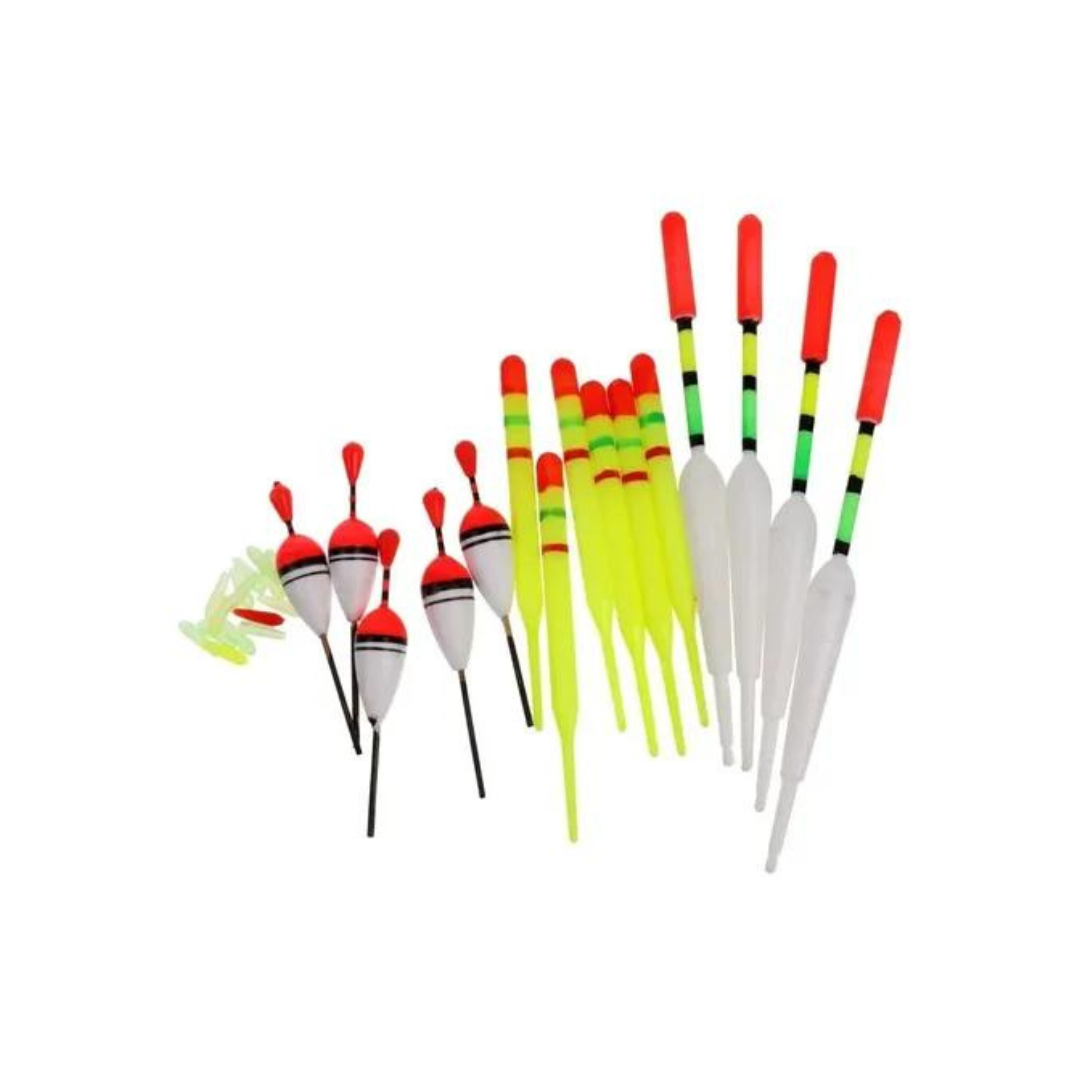 Pesca Flotador Pesca Bobbers Plástico Pack 15 Piezas