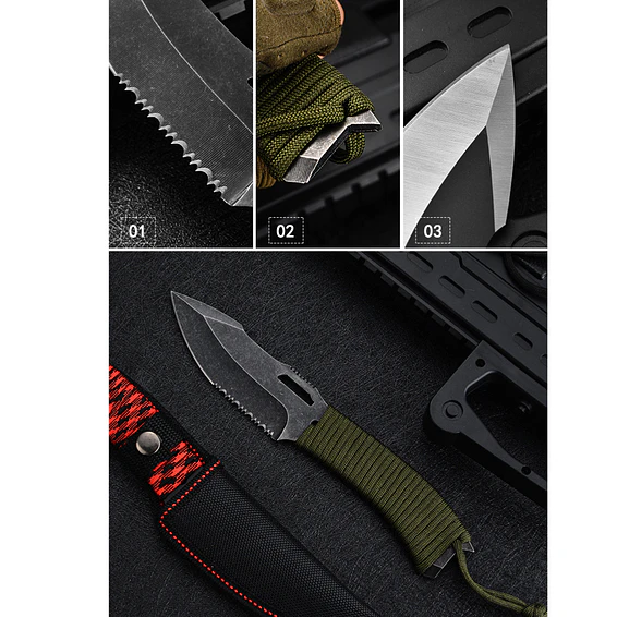 Cuchillo Caza Aire Libre Acero Inoxidable 6