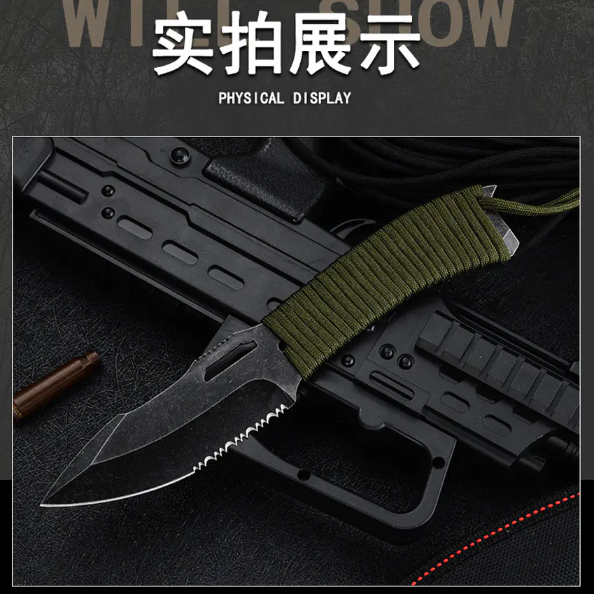 Cuchillo Caza Aire Libre Acero Inoxidable 7