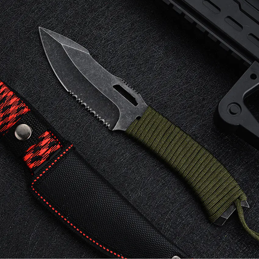Cuchillo Caza Aire Libre Acero Inoxidable 8