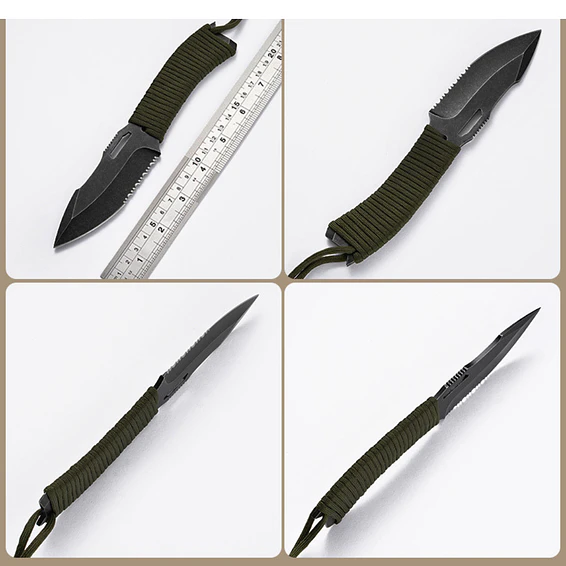 Cuchillo Caza Aire Libre Acero Inoxidable 9